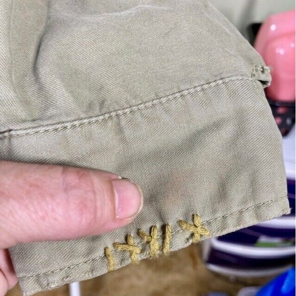 Mason's Woman Rites EU Size 42 Embroidered Studded Green Utility Jacket Full Zip - Picture 12 of 16